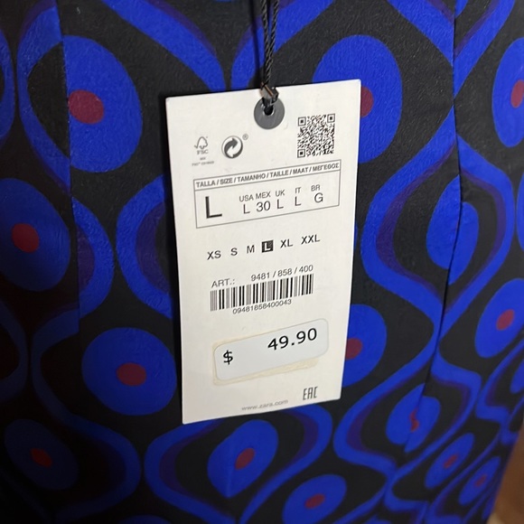 Zara abstract pencil skirt - Picture 4 of 4